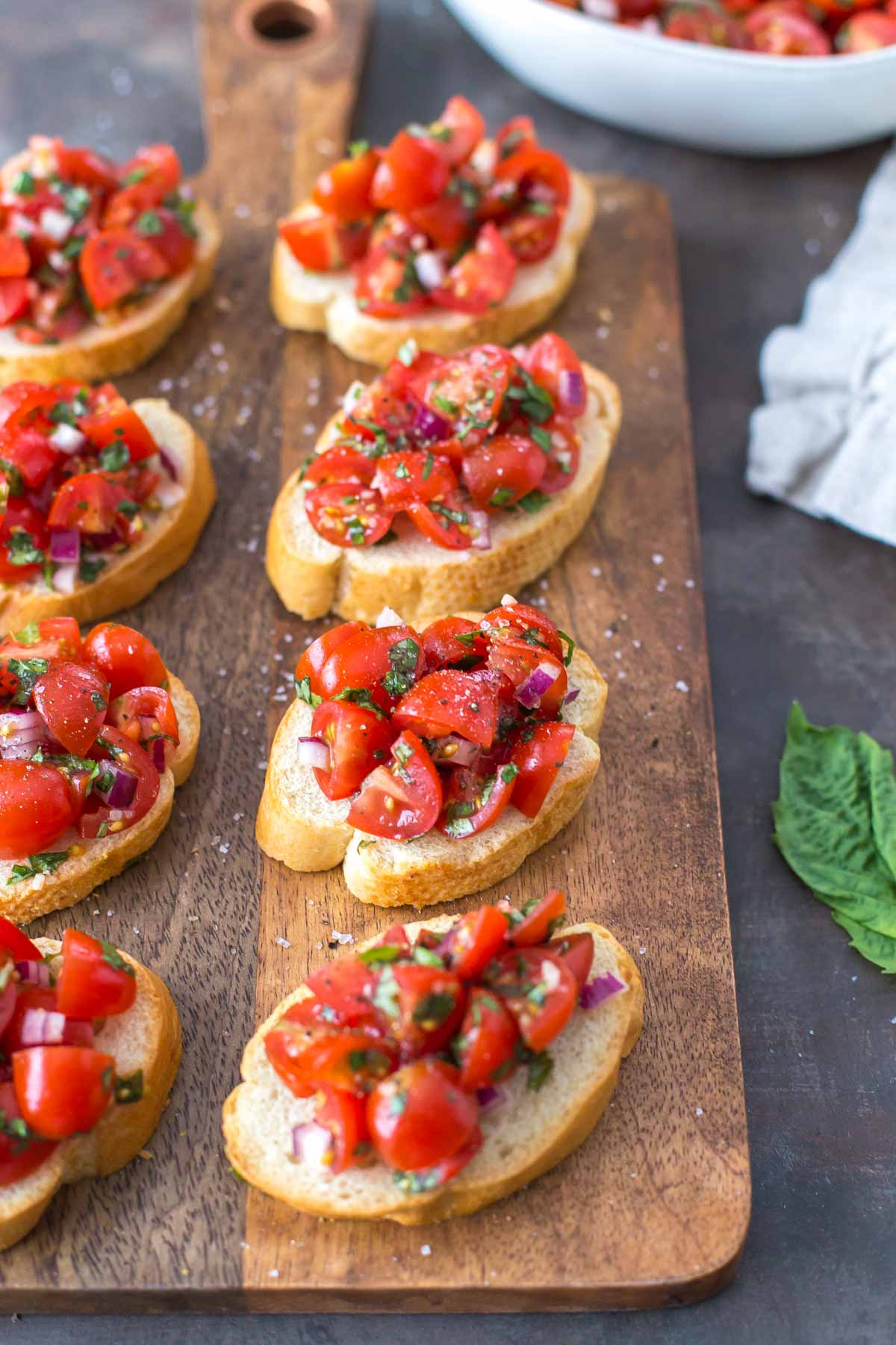 Simple Tomato Basil Bruschetta Recipe Simply Whisked