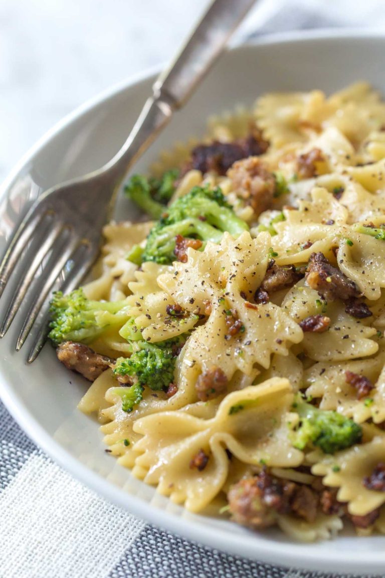 Pasta with Italian Sausage and Broccoli Simply Whisked