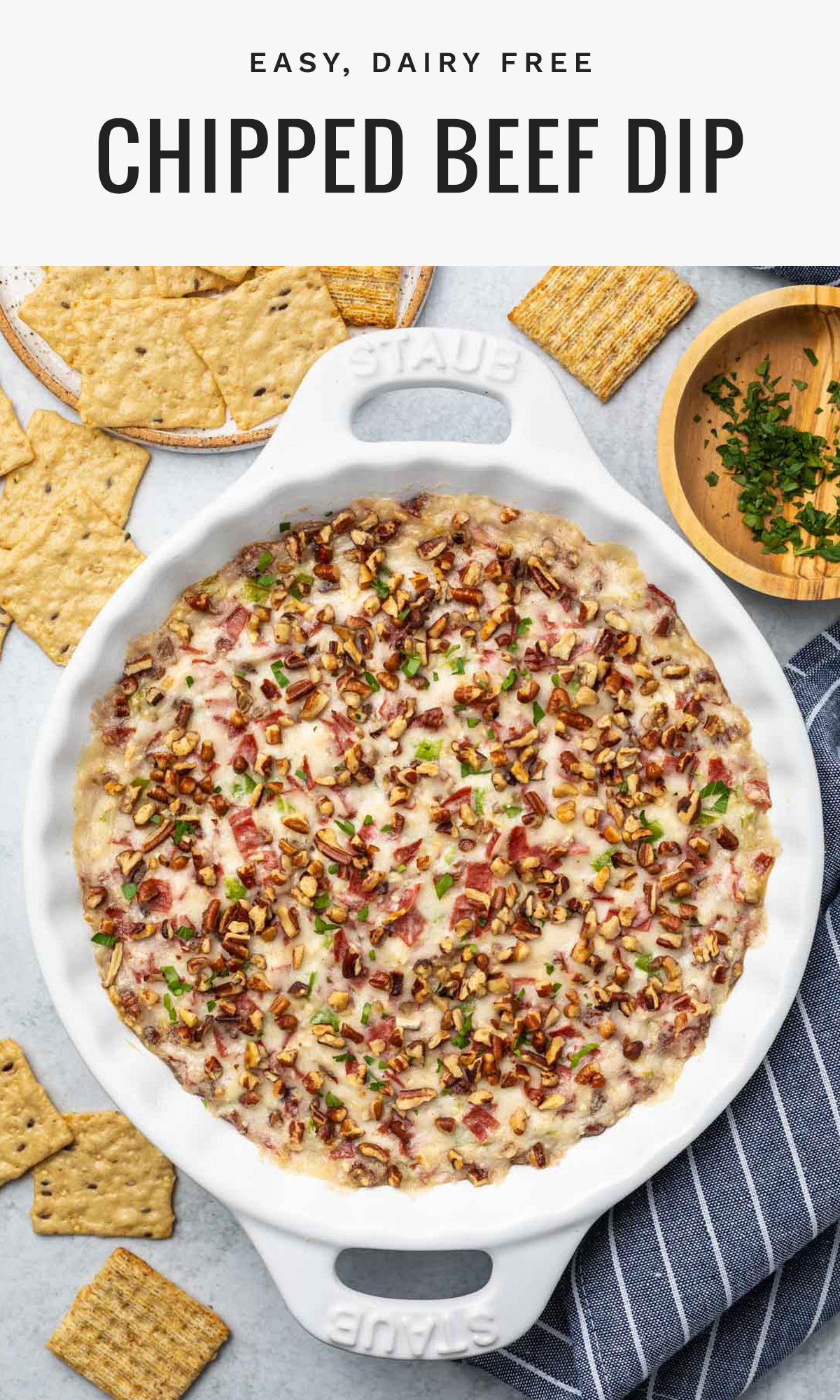 easy dairy free chipped beef dip
