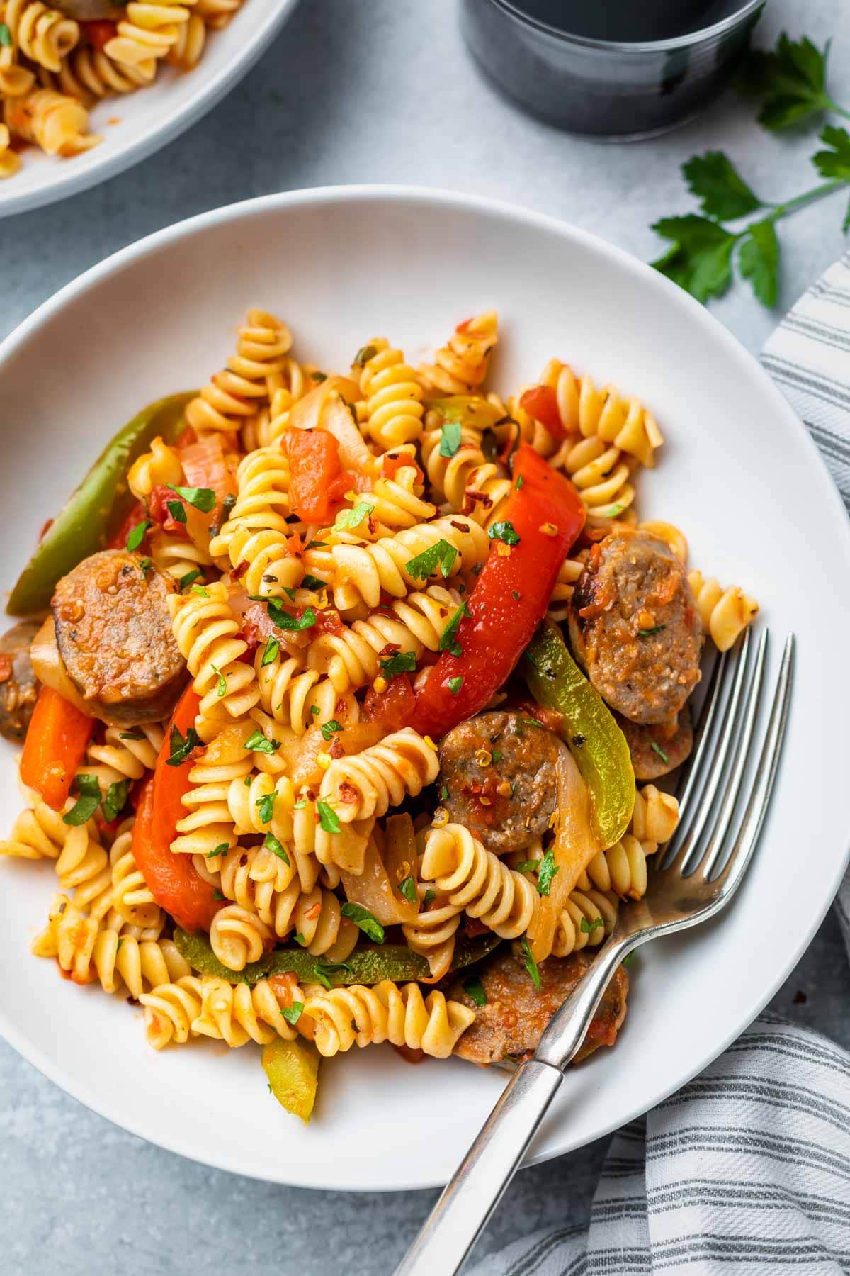 Italian Sausage and Peppers Pasta