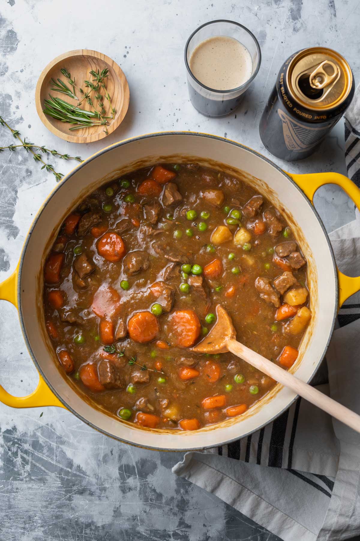 beef stew in a dutch oven