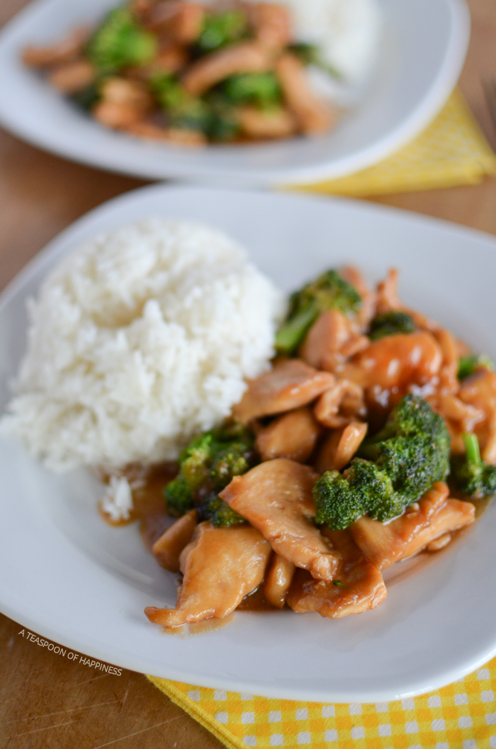 Chinese Chicken and Broccoli | A Teaspoon of Happiness