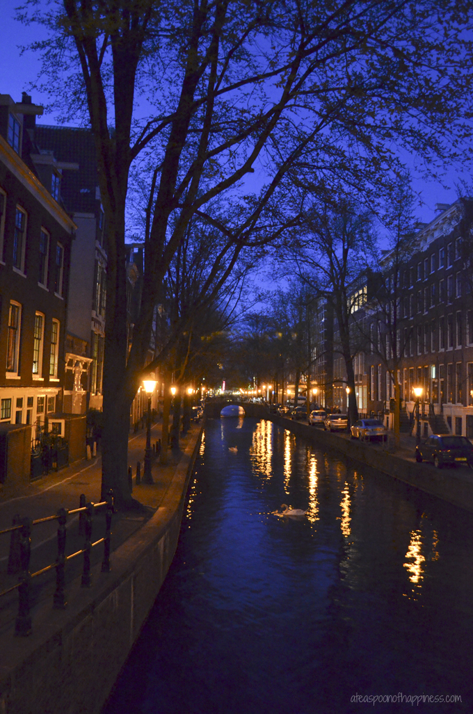 Amsterdam at night - ateaspoonofhappiness.com