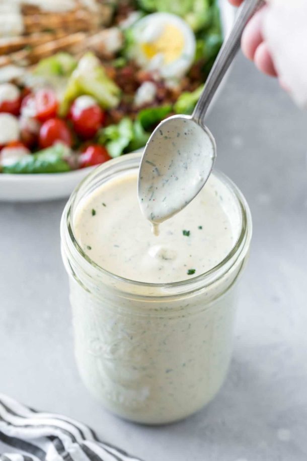 Homemade Ranch Dressing Recipe (Dairy Free Option) - Simply Whisked