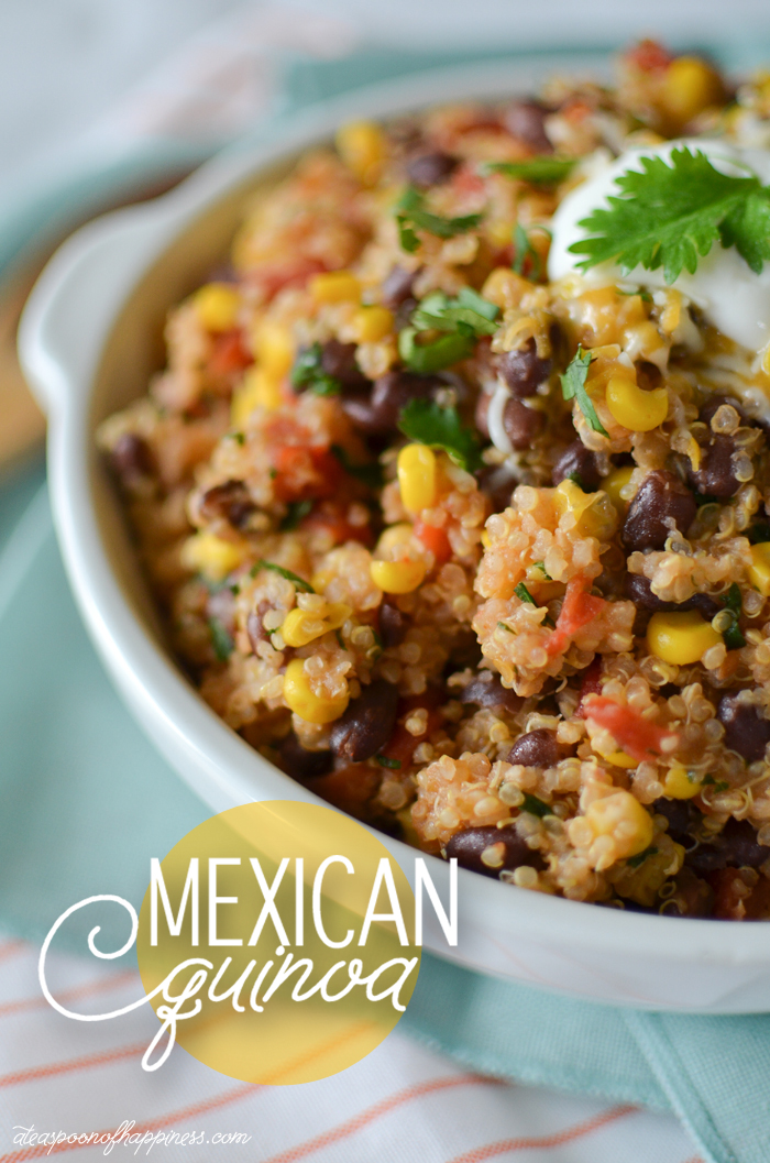 Mexican Quinoa - ATEASPOONOFHAPPINESS.COM