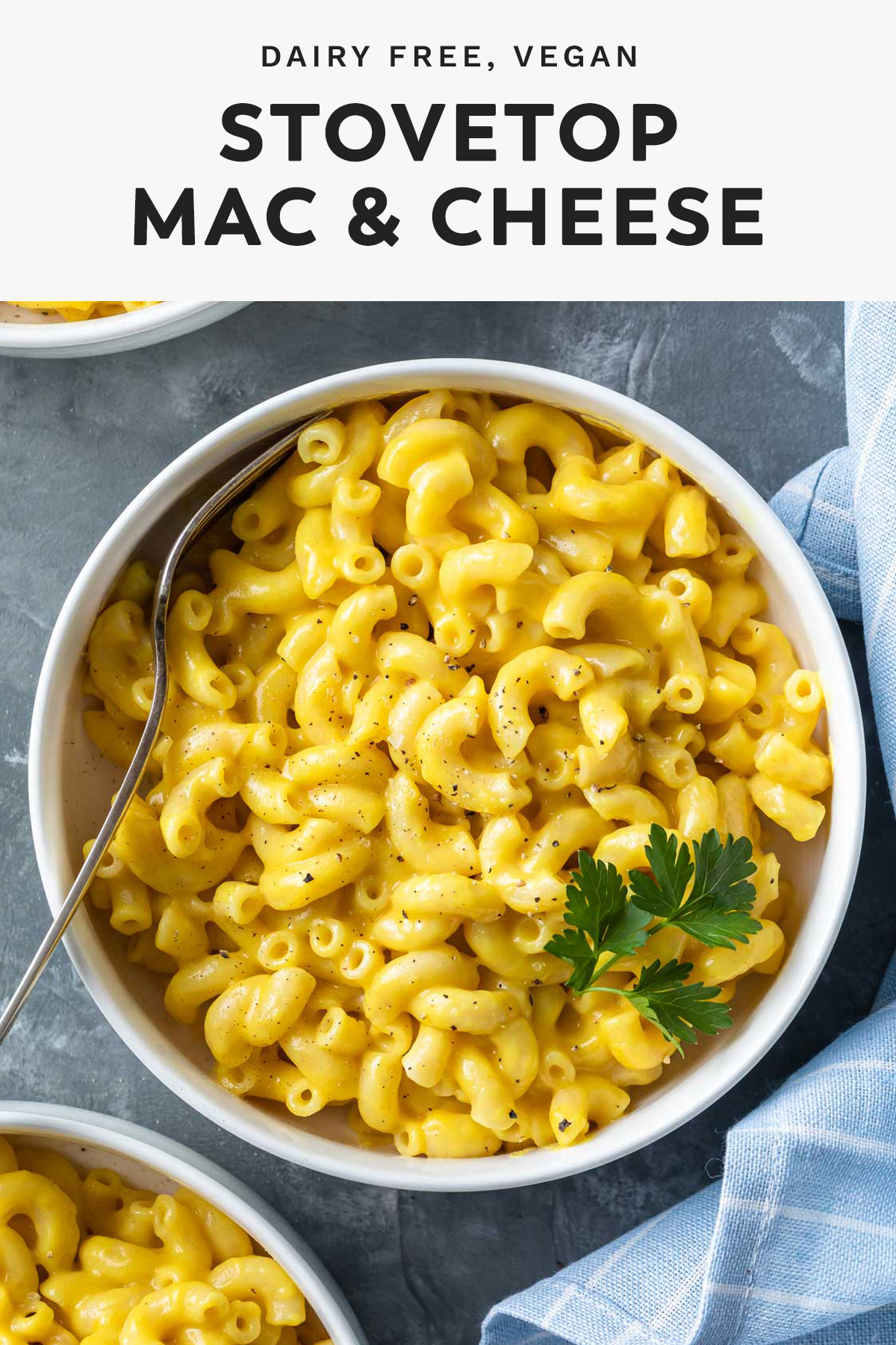 dairy free vegan stovetop mac and cheese