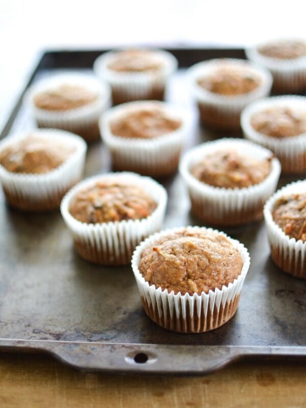 Healthy Morning Glory Muffins | @simplywhisked