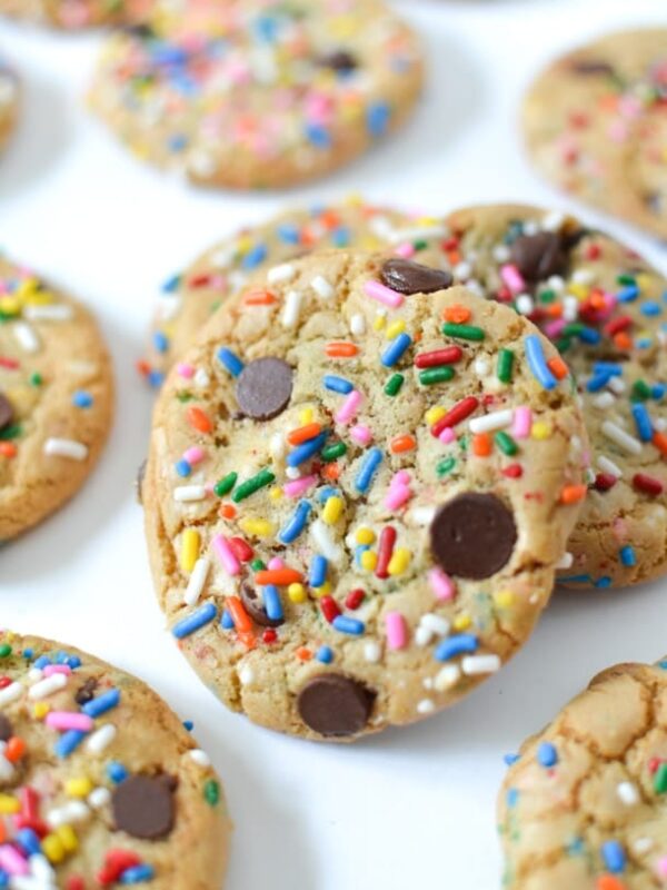 Dairy Free Chocolate Chip Sprinkle Cookies | @simplywhisked