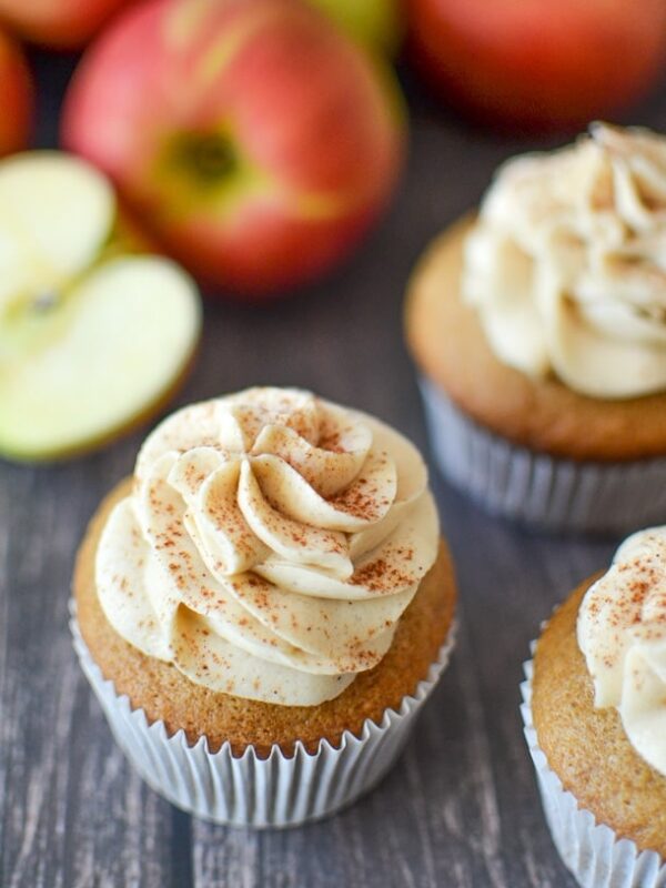 Spiced Apple Cider Cupcakes | @simplywhisked