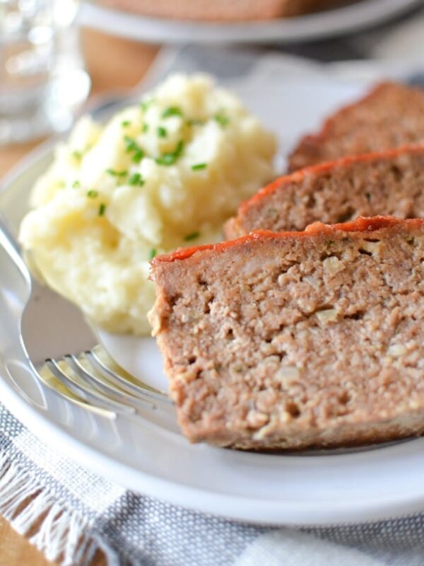 Diner Style Meatloaf with Ketchup Glaze | Gilmore Girls Food | @simplywhisked