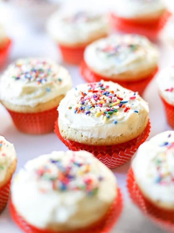 Dairy Free Vanilla Cupcakes | Dairy Free Desserts, Classic Vanilla Cupcakes, Dairy Free Birthday, Birthday Cupcakes, Yellow Cupcakes, Dairy Free Cupcakes | @simplywhisked
