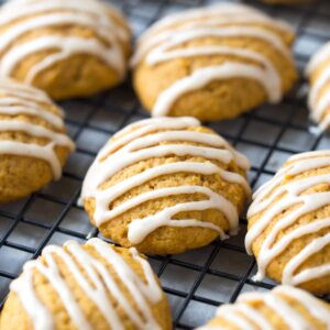 Dairy Free Pumpkin Cookies | dairy free cookies, pumpkin spice cookies, dairy free pumpkin recipes #pumpkin #dairyfree #cookies | @simplywhisked