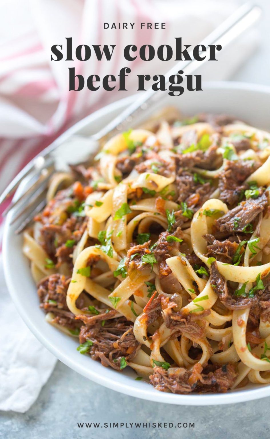 Slow Cooker Beef Ragu (Dairy Free) Simply Whisked