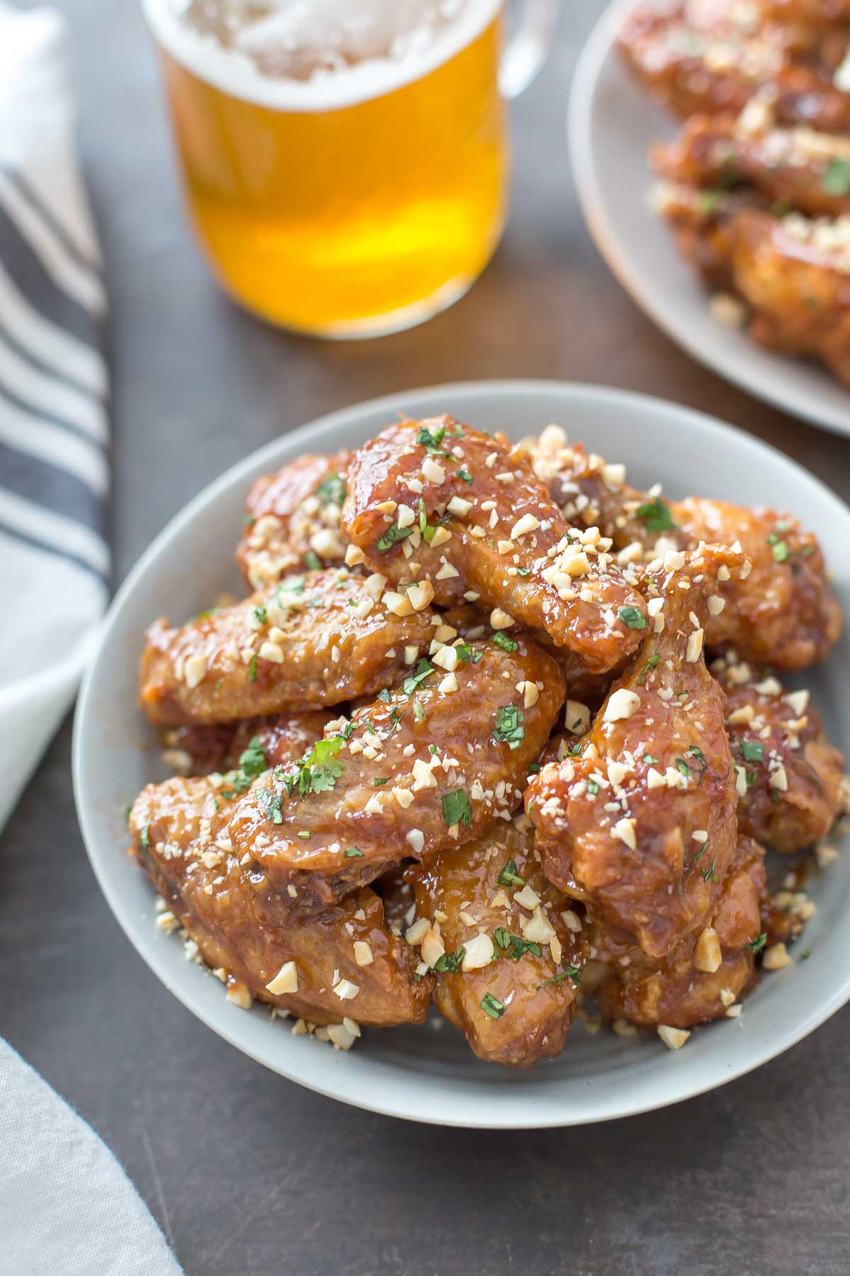 Oven Baked Peanut Butter and Jelly Wings