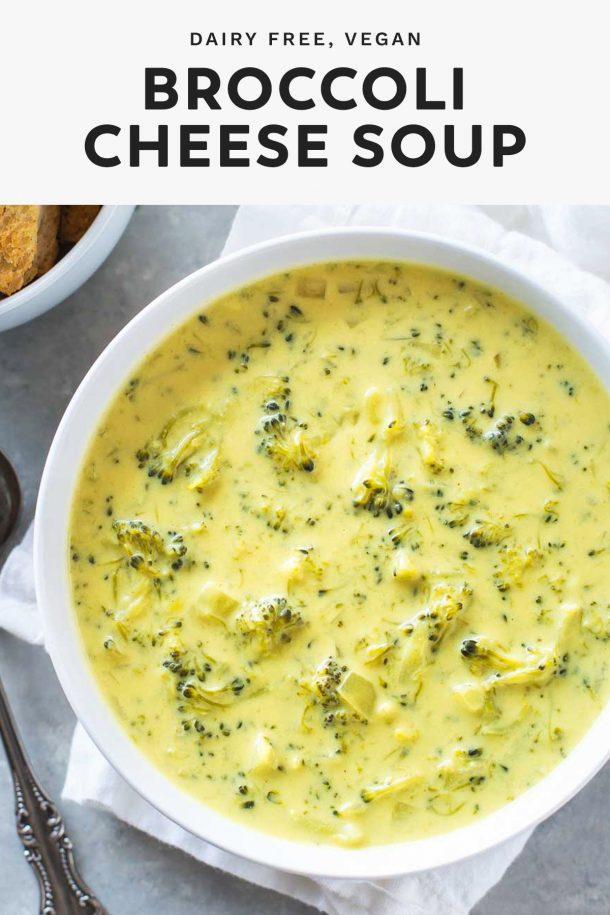 dairy free vegan broccoli cheese soup
