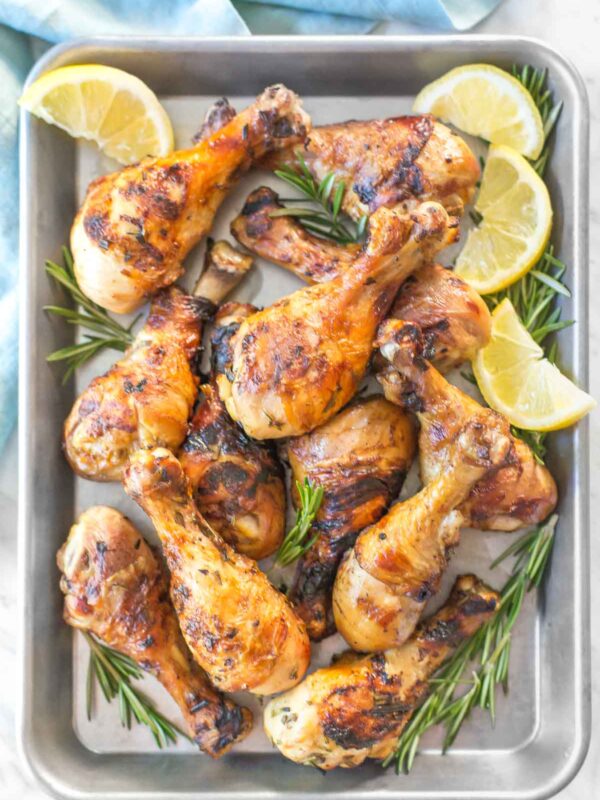 Rosemary Beer Brined Chicken Drumsticks