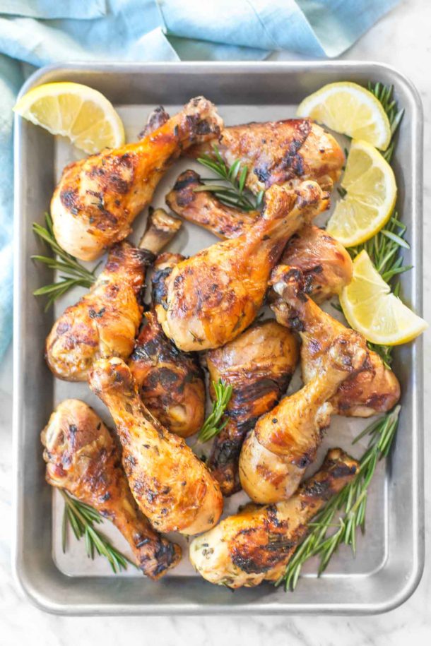Rosemary Beer Brined Chicken Drumsticks