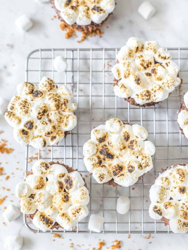 Smores Brownie Cupcakes