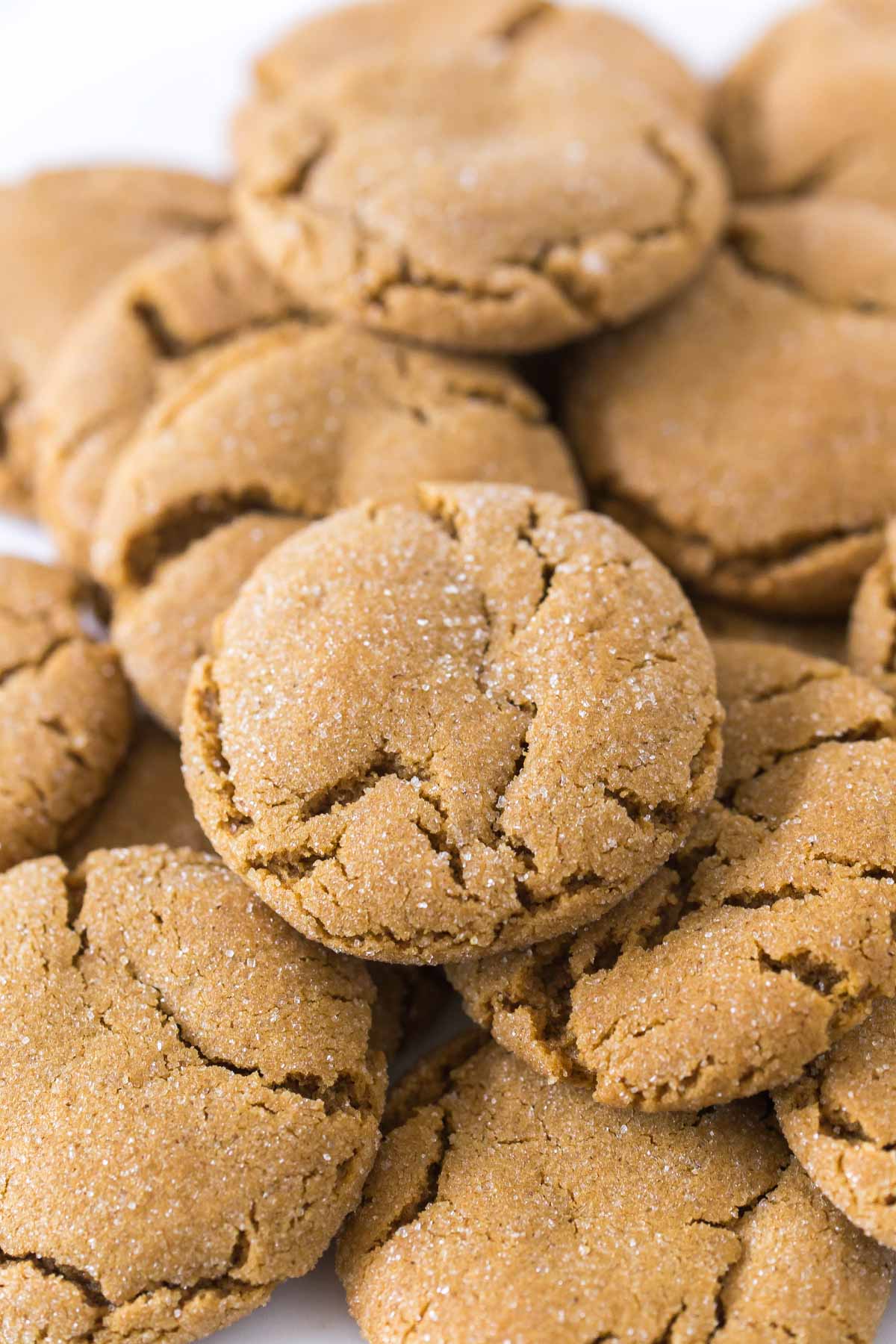 platter of soft gingerbread cookies