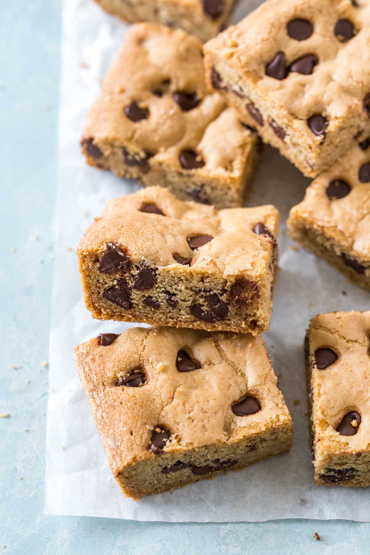 Chocolate Chip Cookie Bars (Dairy Free) - Simply Whisked