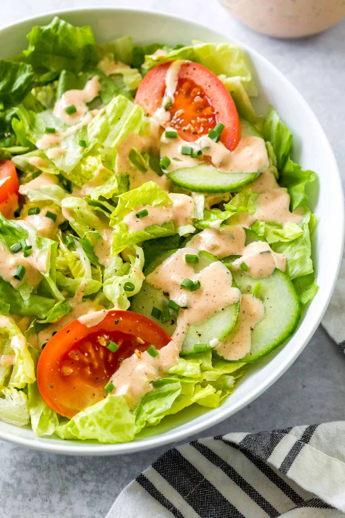 green salad with thousand island dressing recipe Easy to make Chef's Salad and Thousand Island Dressing