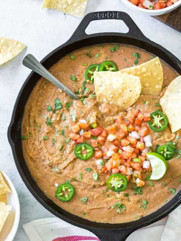 refried bean dip recipe