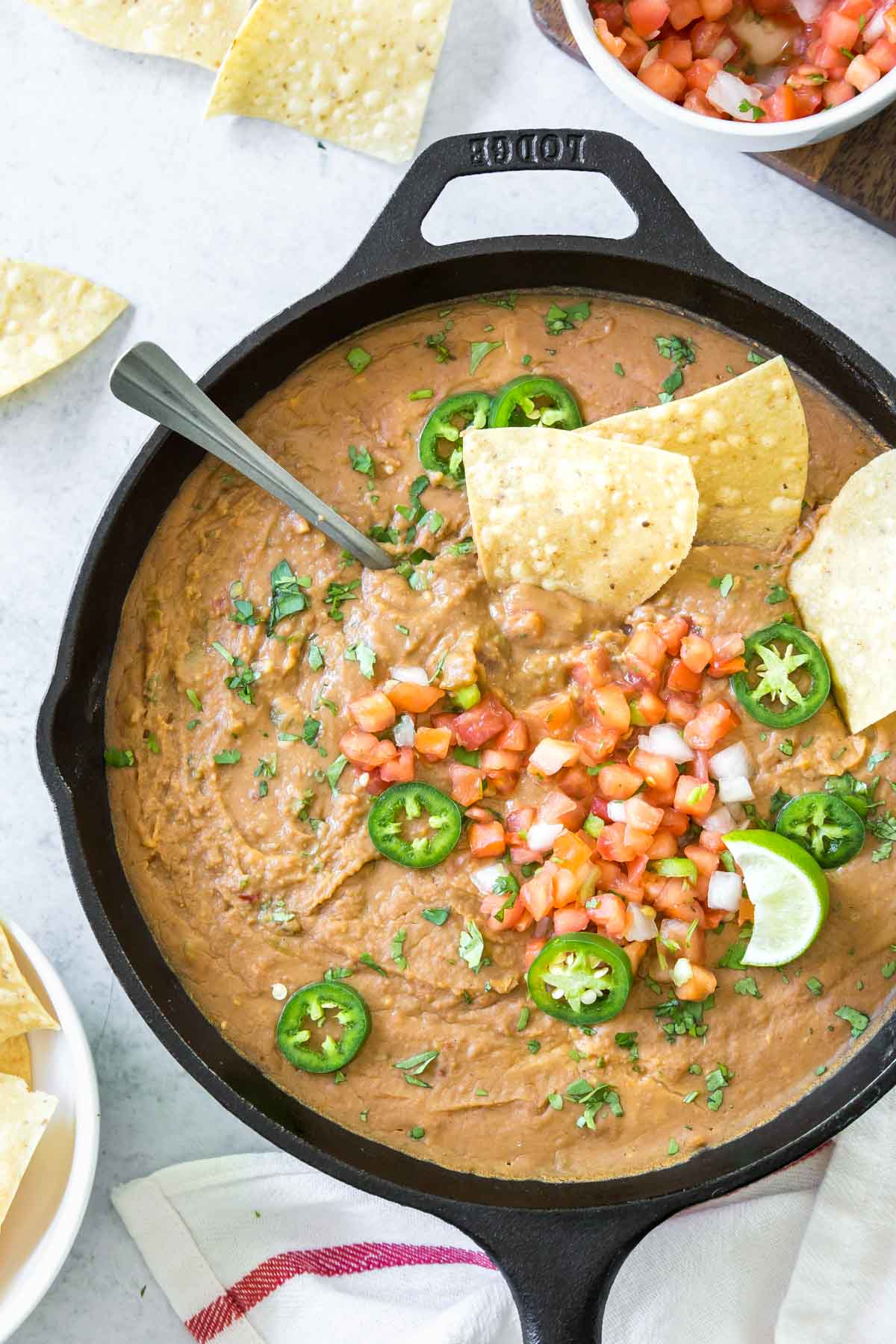 Refried Bean Dip Recipe Dairy Free Vegan Option Simply Whisked Refried Bean Dip Recipe Dairy Free Vegan Option Simply Whisked