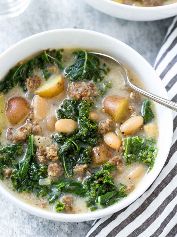 dairy free sausage and kale soup recipe