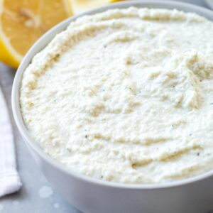 vegan ricotta cheese made with tofu and almonds