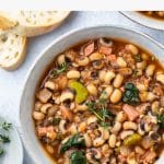 Easy dairy free black eyed pea soup