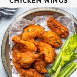 healthy dairy free crispy baked chicken wings