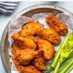 healthy dairy free crispy baked chicken wings