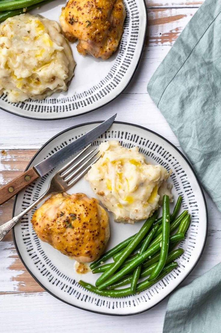 Baked Honey Mustard Chicken Thighs Simply Whisked