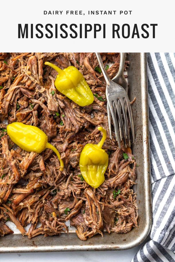 dairy free instant pot mississippi pot roast