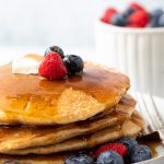 easy dairy free whole wheat pancakes