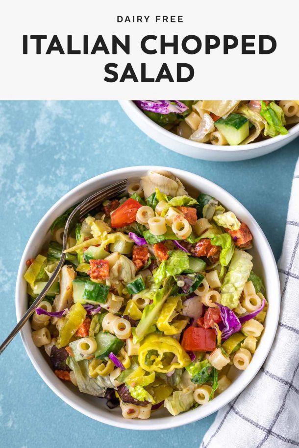 Dairy free italian chopped salad