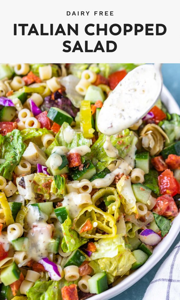 Dairy free italian chopped salad