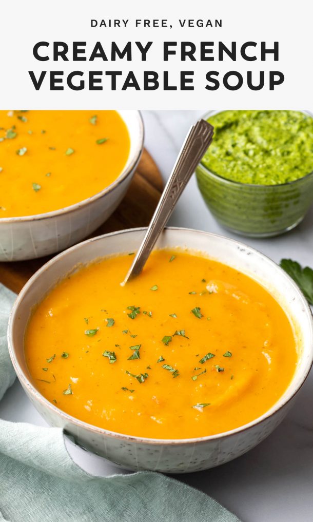 dairy free vegan creamy french vegetable soup