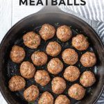easy dairy free turkey meatballs