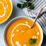 dairy free vegan carrot ginger soup
