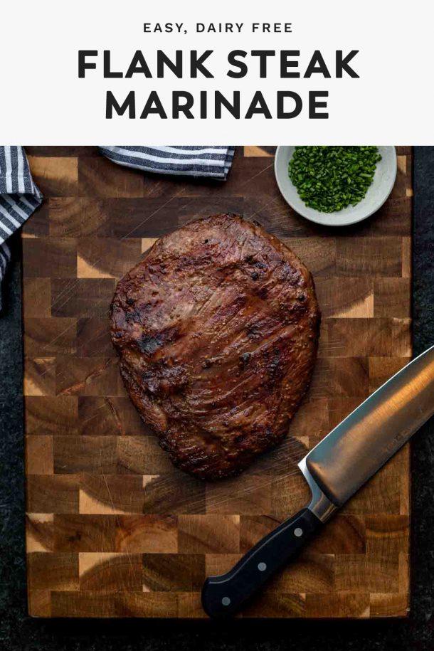 Easy dairy free flank steak marinade