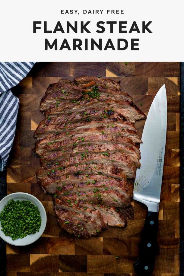 Easy dairy free flank steak marinade