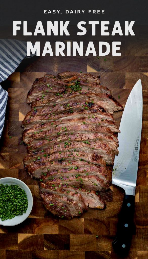 Easy dairy free flank steak marinade