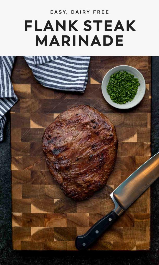 Easy dairy free flank steak marinade