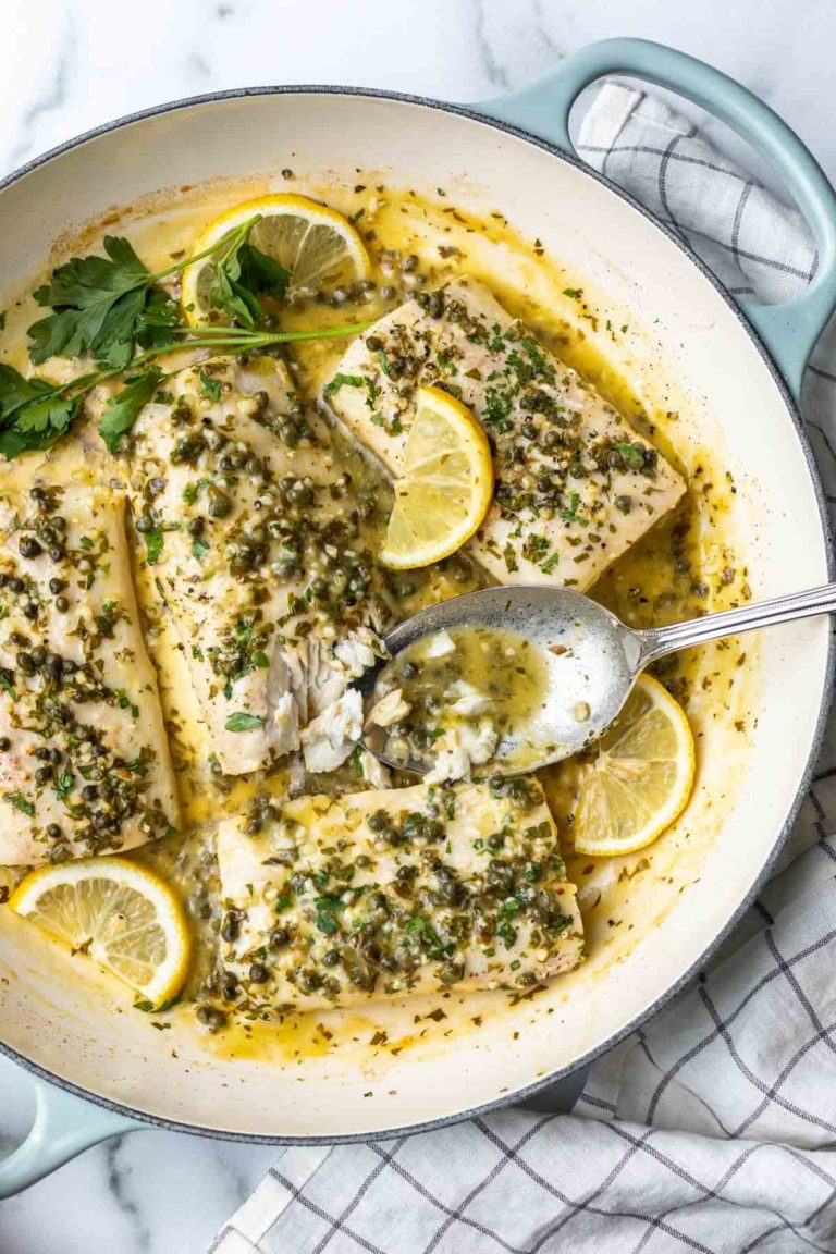 Baked Mahi Mahi with Parsley Sauce