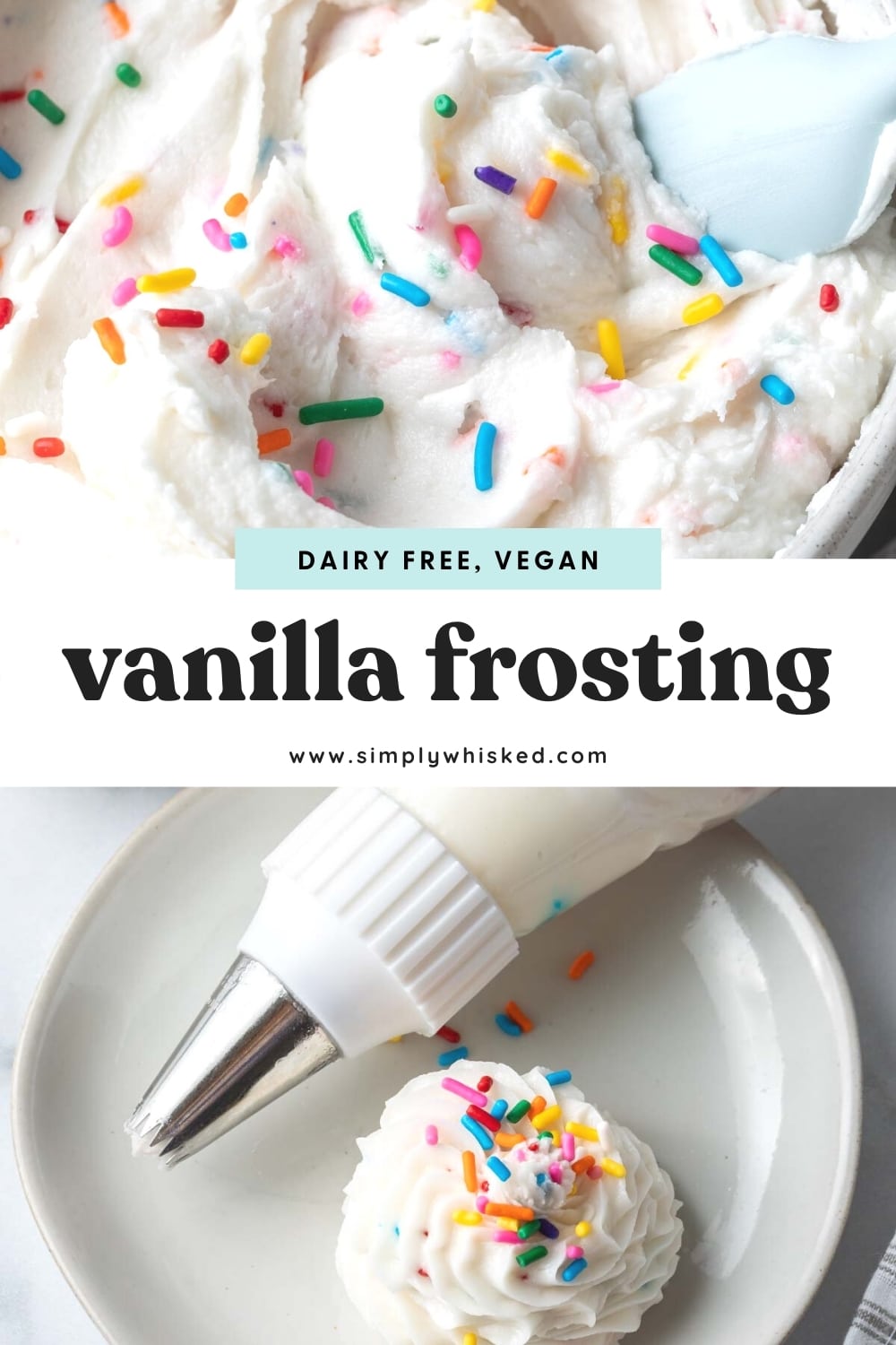 Dairy Free Frosting Recipe (Vegan) Simply Whisked