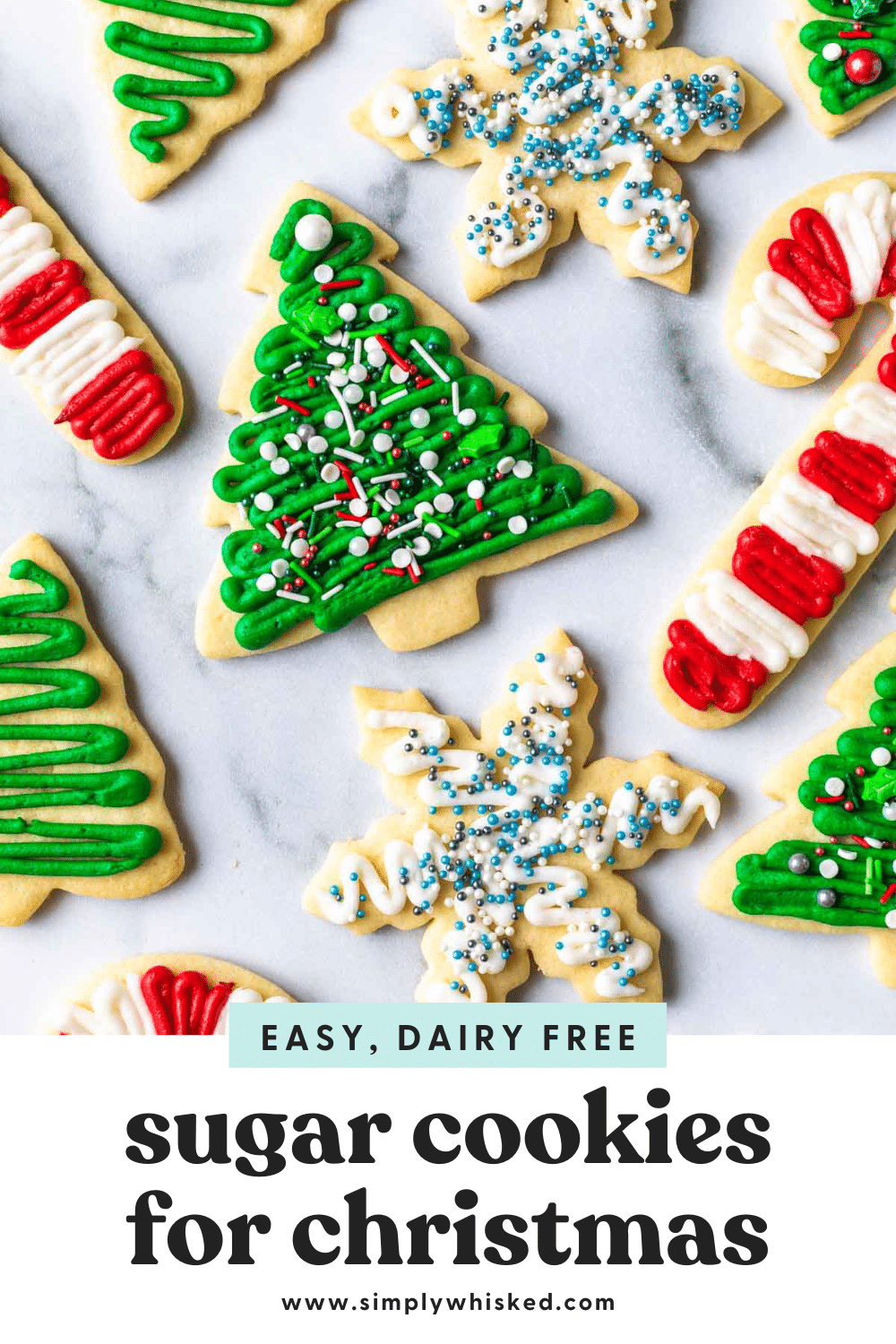 No Chill Sugar Cookies (Dairy Free) - Simply Whisked