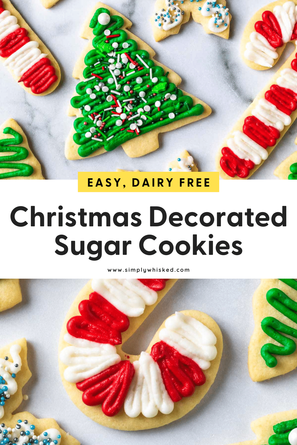 No Chill Sugar Cookies (Dairy Free) - Simply Whisked