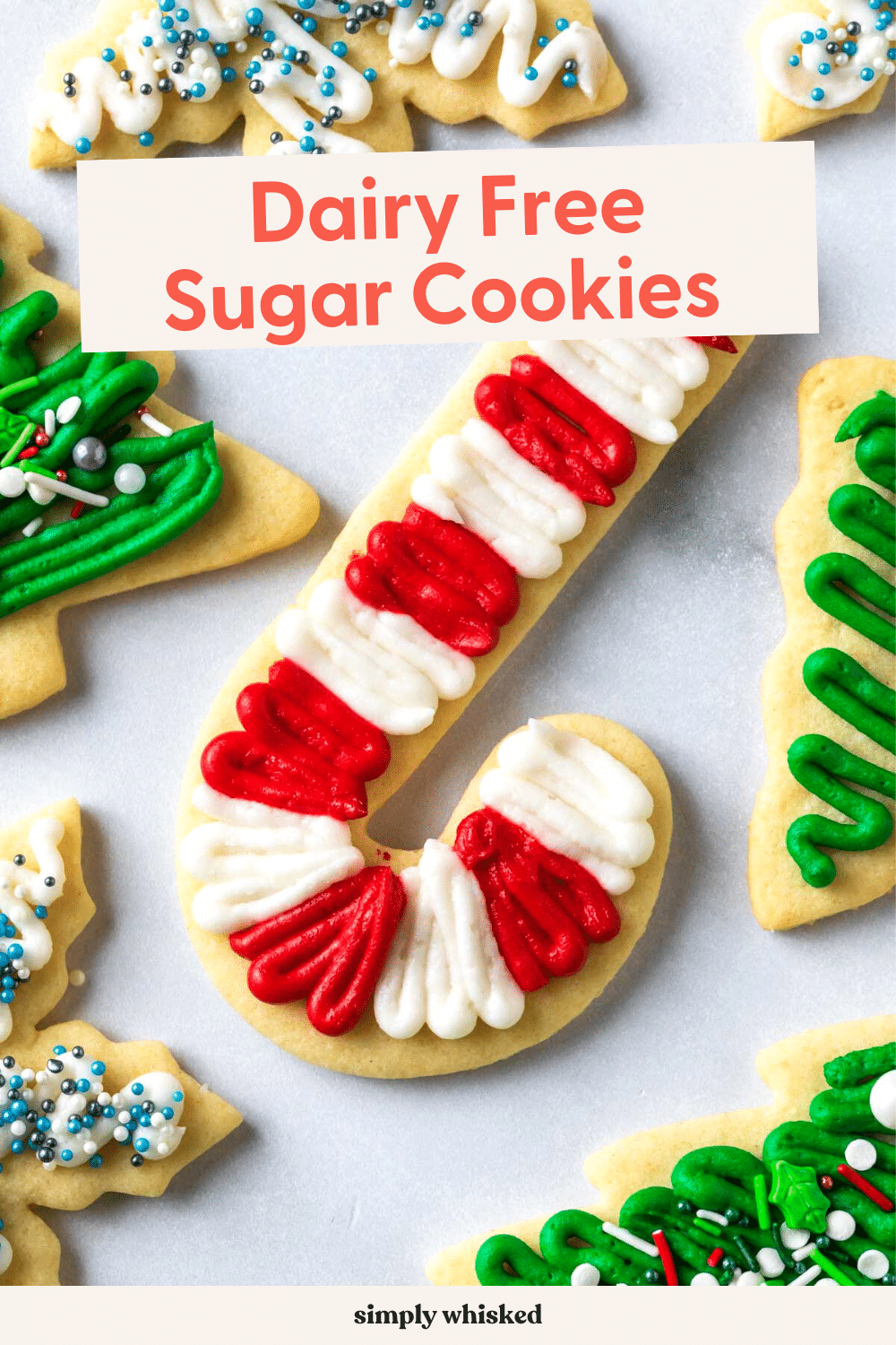 No Chill Sugar Cookies (Dairy Free) - Simply Whisked