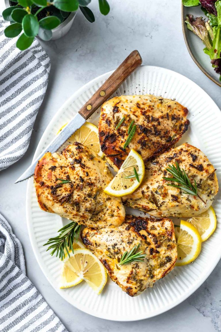 Lemon Rosemary Broiled Chicken Breast
